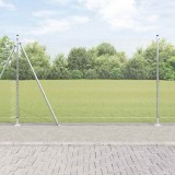 Gard din s&acirc;rmă sudată cu 13 st&acirc;lpi flanșați 1.6x50 m Oțel galvanizat