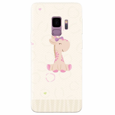 Husa silicon pentru Samsung S9, Giraffe Cute foto
