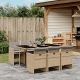 Set mobilier pentru gradina, 7 piese, cu perne, bej, poliratan GartenMobel Dekor, vidaXL