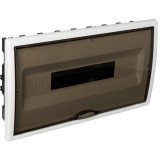 Tablou electric Solera Arelos 8685PF, 18 module, incastrat, IP40, 247x409x94 mm, plastic, usa fumurie, rama alba