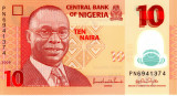 Nigeria 10 Naira 2009 UNC Polymer, clasor A1