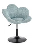 Cumpara ieftin Set 2 fotolii otel negru textil albastru Fleur 69x55x69/81 cm