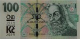 CEHIA █ bancnota █ 100 Korun █ 2018 2019 █ COMEMORATIV █ UNC █ necirculata