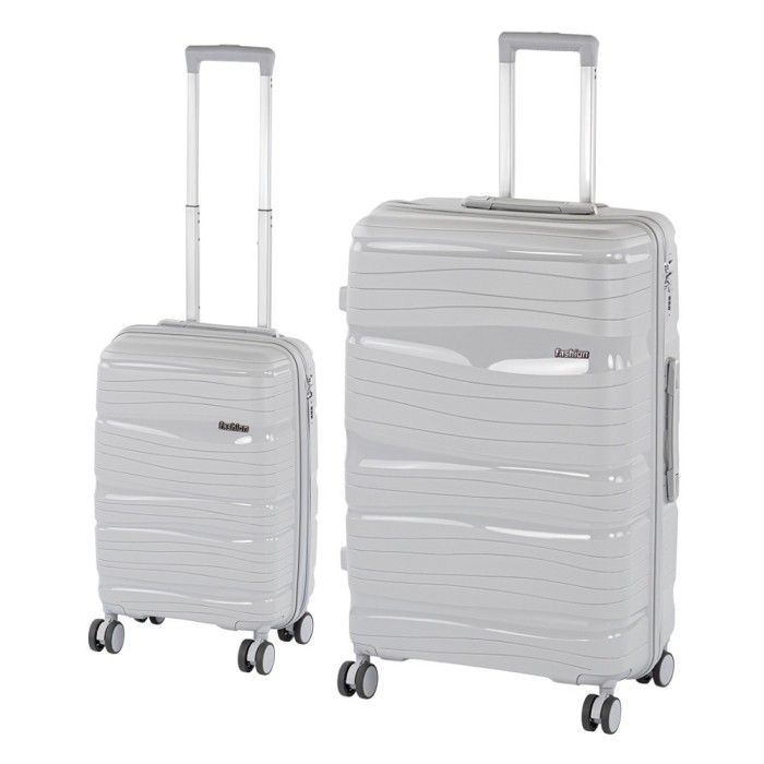 TraveLux Voyager VI gurul&oacute;s bőr&ouml;nd szett sz&uuml;rke