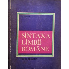 Sintaxa Limbii Romane Curs Practic - V. Serban , F358