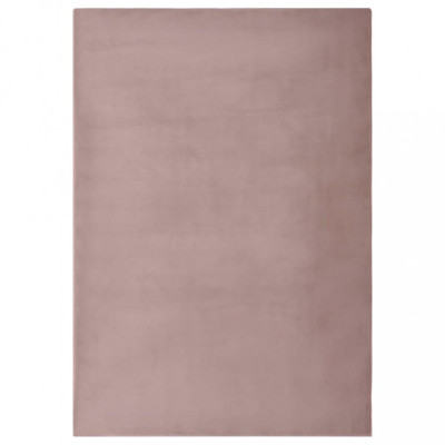 Covor, roz &amp;icirc;nvechit, 200x300 cm, blană ecologică de iepure foto