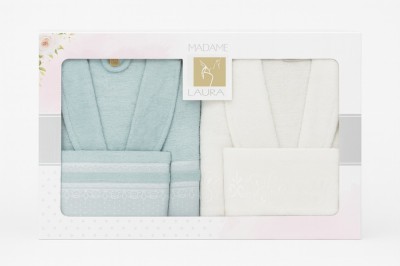 Set Cadou De Lux, 2 Halate + 4 Prosoape Asortate foto