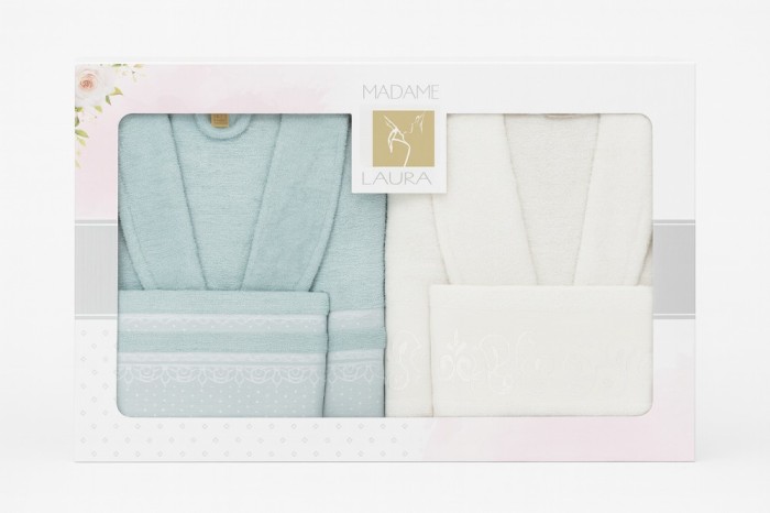Set Cadou De Lux, 2 Halate + 4 Prosoape Asortate