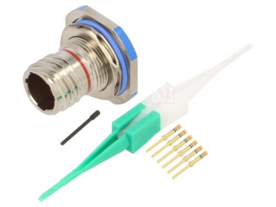 Conector Militar 9 MIL-DTL-38999 Series III Soclu foto