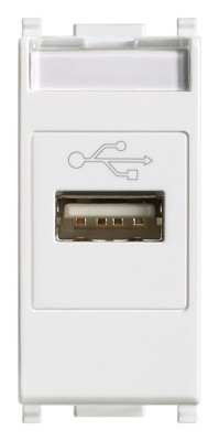 Priza conector date USB 1M Vimar Plana alb 14345 foto