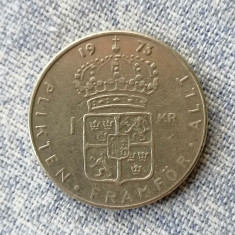 MONEDA SUEDIA - 1 COROANA (KRONE) 1973