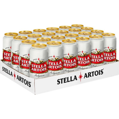 Bax 24 Doze de Bere Blonda Stella Artois 0.5 L, Bere Blonda, Bere cu Alcool, Bere STELLA ARTOIS, Bere la Doza, Bere Blonda la 0.5L, STELLA ARTOIS la 0 foto