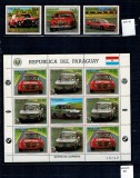 Paraguay 1987 - Masini de touring, serie cu KLB neuzat