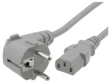 Cablu Alimentare 3x1mm2 Ştecăr Unghi IEC C13 PVC