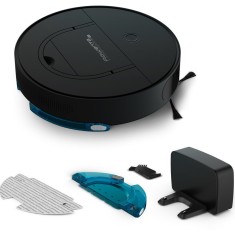 Aspirator robot RR9065WH X-Plorer Serie 130 Ai, recipient pentru praf 0.5 L, rezervor de apă 0.15 L, autonomie 120 min, Negru