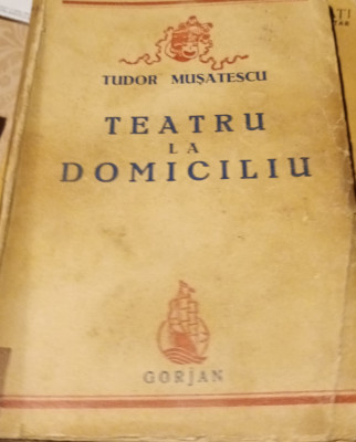 TEATRU LA DOMICILIU TUDOR MUSATESCU foto