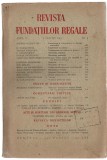 Revista Fundatiilor Regale 1 martie/1943 D. Caracostea Alf. Schiaffini si altii