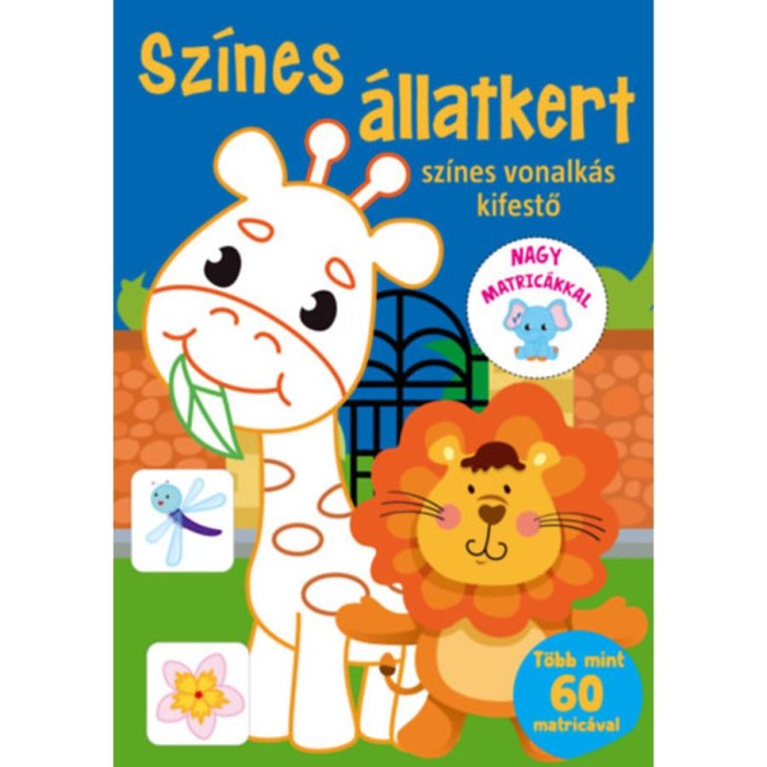Sz&iacute;nes &aacute;llatkert - Sz&iacute;nes vonalk&aacute;s kifestő