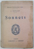 SONNETS par J. SOULARY , CARTE DE FORMAT MIC , EDITIE INTERBELICA