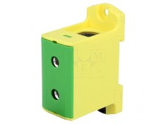 Term.&icirc;mbinare de şine 25&divide;150mm2, piste: 1 borne: 2 galben-verde