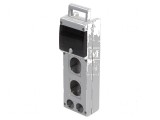 Carcasă modulară gri pentru 4 orificii - Serie BLOCK