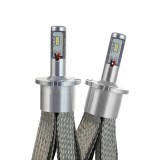 Set 2 LED-Uri Auto Techstar&reg; 8C D4, 80w, 8000 Lumeni, 6500K, AUTO, 12-24 Volti, COB, Radiator Aluminiu Si Cupru