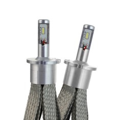 Set 2 LED-Uri Auto Techstar&reg; 8C D4, 80w, 8000 Lumeni, 6500K, AUTO, 12-24 Volti, COB, Radiator Aluminiu Si Cupru