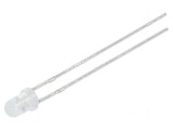 LED 3mm roșie și verde 3&divide;15mcd 45&deg; convex