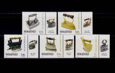 ✅RO 2012 LP 1933 &amp;quot;Fiare de calcat (I) - Col. rom.&amp;quot;,serie + tabs (st./dr. !) ,MNH foto