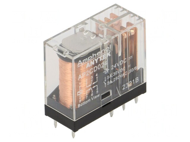 Releu Electromagnetic DPDT 24V 5A PCB