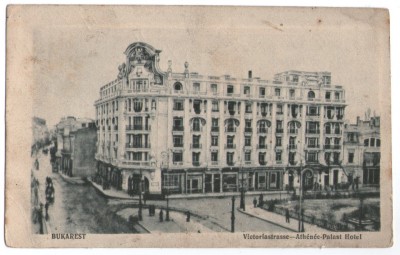 1917 - București, hotel Athene-Palast foto