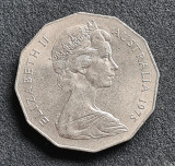 Australia 50 cents centi 1975, Australia si Oceania