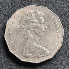 Australia 50 cents centi 1975