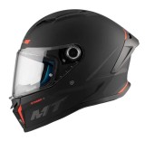 Casca integrala MT Stinger 2 A1 negru mat &ndash; tip viziera: MT-V-28B &ndash; punctaj maxim SHARP Test &ndash; 5 stele L (59/60cm)