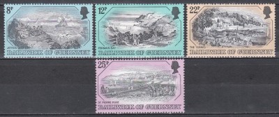 Guernsey 1982 - Gravuri &amp;icirc;n cupru II - Peisaje, MNH foto