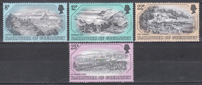 Guernsey 1982 - Gravuri &icirc;n cupru II - Peisaje, MNH