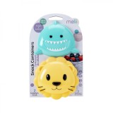 SET 2 RECIPIENTE HRANA BEBE, MELII, MODEL SHARK&amp;LION SuperHeroes ToysZone