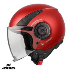 Casca pentru scuter - motocicleta Axxis model Metro S A5 rosu mat (open face) &ndash; omologare noua ECE 22.06 M (57/58cm)