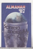 bnk cld Calendar de buzunar - 1987 - Almanah Scanteia Tineretului