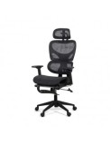 Scaun ergonomic multifunctional SYYT 9508, mesh, suport lombar, tetiera, spatar si brate reglabile, suport picioare, 120 kg