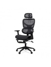 Scaun ergonomic multifunctional SYYT 9508, mesh, suport lombar, tetiera, spatar si brate reglabile, suport picioare, 120 kg