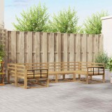 vidaXL Set de canapele de exterior 6 pcs Alb Lemn Solid de Acacia 3386943