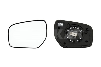 Geam oglinda exterioara cu suport fixare Renault Koleos (Y), 2011-12.2015, partea Stanga, incalzita; geam convex; cromat foto