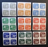 Protectoratul Boemiei și Moraviei (1945) - Lot de 9 Blocuri Nedintelate "Porumbelul Curier" (MNH) CLK1