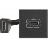 Priza conector HDMI Axolute Bticino 2M antracit HS4284