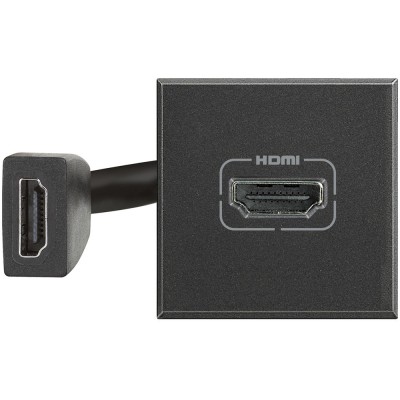 Priza conector HDMI Axolute Bticino 2M antracit HS4284 foto