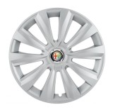 Cumpara ieftin Set 4 Capace Roti Autohelix MSA&reg;, potrivite jantelor de R16, pentru Alfa Romeo, model delta cromat