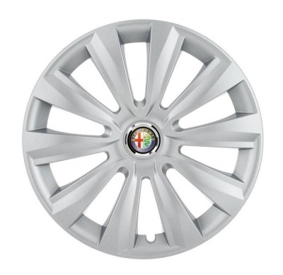 Set 4 Capace Roti, potrivite jantelor de R16, pentru Alfa Romeo, model delta cromat foto