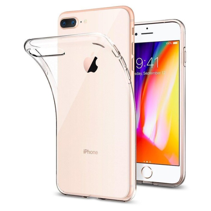 Husa iPhone 7 Plus / iPhone 8 Plus Slim Soft TPU - transparent