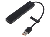 Hub USB 4 porturi USB A și USB C, USB 3.2 OTG